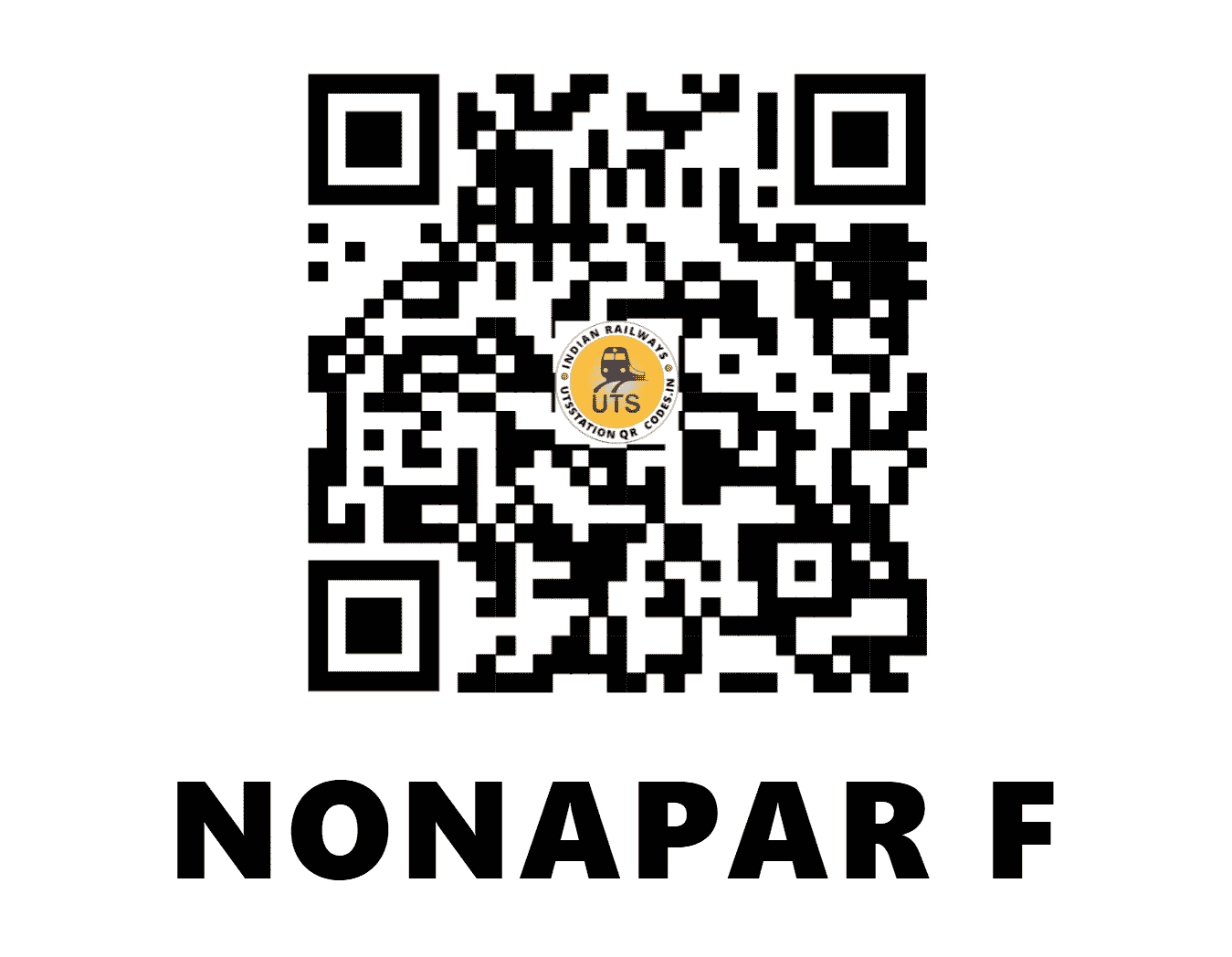 UTS QR Code for NONAPAR F - NNPR - NE (UTTAR PRADESH)